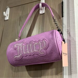 NWT Juicy Couture Purple Embossed Purse